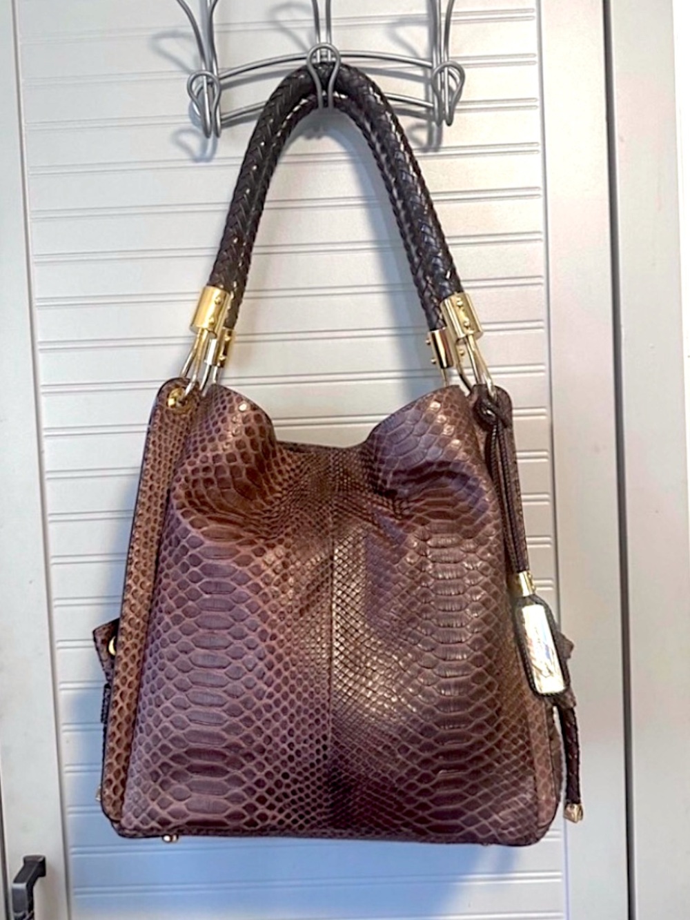 Michael Kors *RARE* Collection Python Skorpios Runway Line Hobo Bag MSRP:$2,795